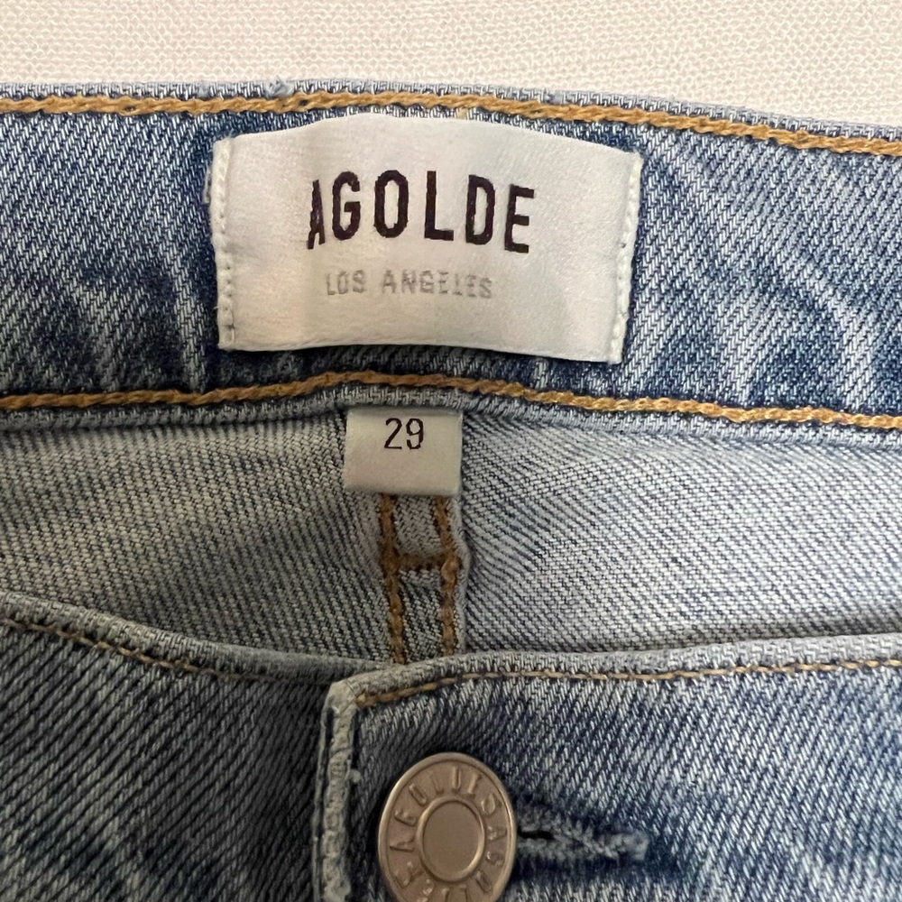Agolde Distressed Sophie Skinny Light Jeans Size 29 cut#50522 style #A123-3002